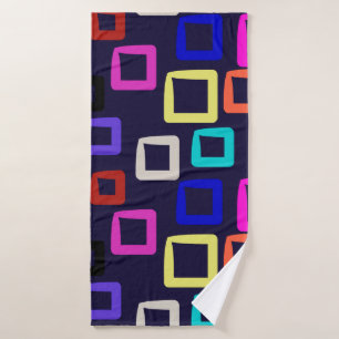 Vierkant geometrisch schilderen, naadloos grafisch badhanddoek