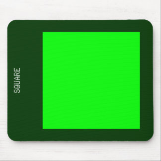 Vierkant - Groen en DK Groen Muismat