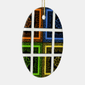 Vierkant in een doos keramisch ornament (Rechts)