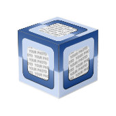 Vierkant in vierkant Lijst gekleurd V + uw foto (Achter hoekig)