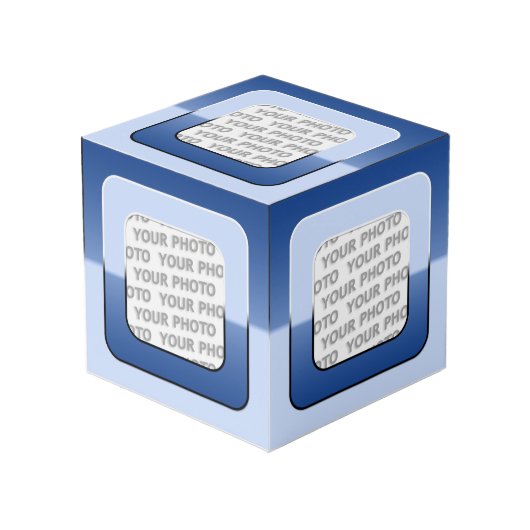 Vierkant in vierkant Lijst gekleurd V + uw foto (Voorkant hoekig)