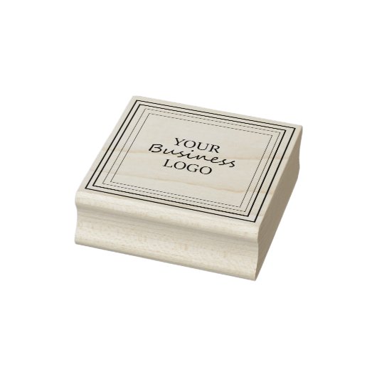 Vierkant je Logo hier rubberen stempel (Stempel)