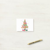 Vierkant kerstbibliotheek post-it® notes (Op bureau)