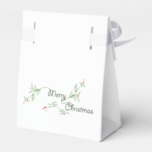 Vierkant kerstcadeaudoos bedankdoosjes (Achterkant)