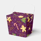 Vierkant kerstcadeaudoos bedankdoosjes (Voorkant Zijde)