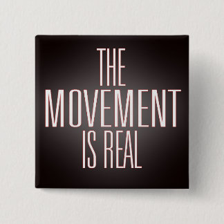 Vierkant knop De beweging Vierkante Button 5,1 Cm