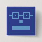 Vierkant Knop Vierkante Button 5,1 Cm (Voorkant)