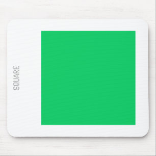 Vierkant - Licht groen en wit Muismat