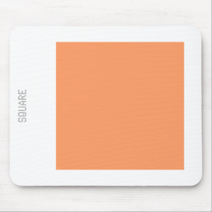 Vierkant - Licht Peach en White Muismat