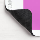 Vierkant - Lt Violet en White Muismat (Hoek)