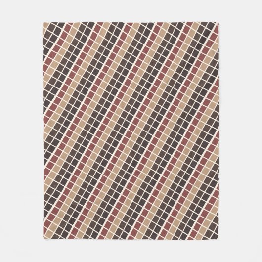 Vierkant naadloos patroon fleece deken (Voorkant)