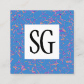 Vierkant paneel - Initialen - 080716(1) Vierkante Visitekaartje (Voorkant)