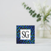 Vierkant paneel - Initialen - 190716(03) Vierkante Visitekaartje (Staand voorkant)