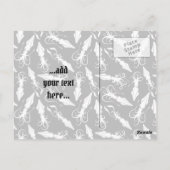 Vierkant pictogram wit briefkaart (Achterkant)