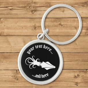 Vierkant pictogram wit sleutelhanger