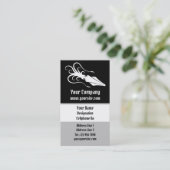 Vierkant pictogram wit verticaal visitekaartje (Staand voorkant)