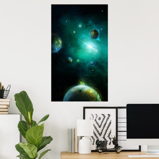 Vierkant Poster (Thuiskantoor)