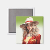 Vierkant raken mijn foto's personaliseren aangepas magneet (Voorkant / Achterkant)