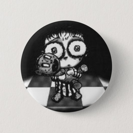 Vierkant Ronde Button 5,7 Cm (Voorkant)