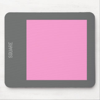 Vierkant - Roze en grijs Muismat