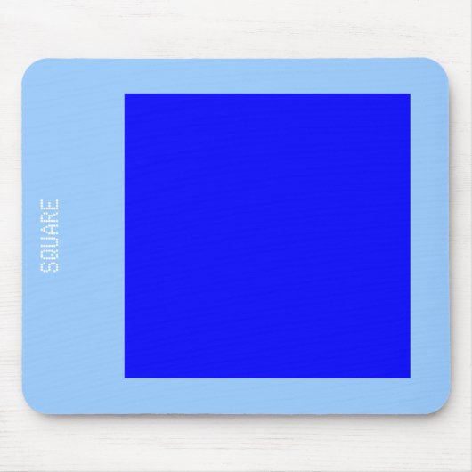 Vierkant - Shades of Blue Muismat (Voorkant)