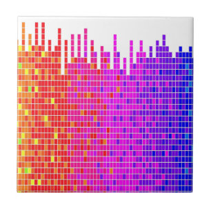 vierkant spectrum abstract tegeltje