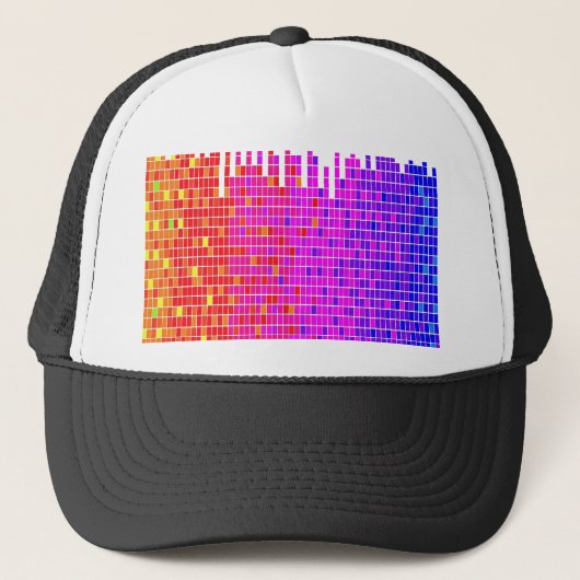 vierkant spectrum abstract trucker pet (Voorkant)