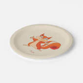 Vierkant speeltouw papieren bordje (Gekanteld)