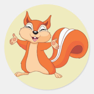 Vierkant speeltouw ronde sticker
