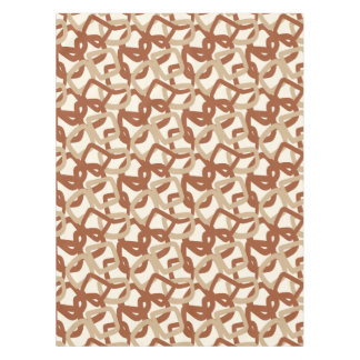 Vierkant Tangle Burnt Sienna Crème Tafelkleed