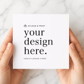 Vierkant Uitnodiging | Ontwerp Uploaden 5.25" Doe-