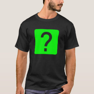 Vierkant van vraagteken t-shirt