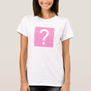 Vierkant van vraagteken t-shirt