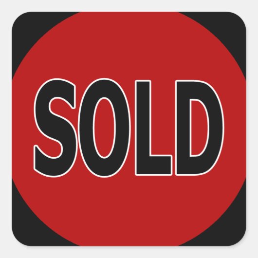 Vierkant verkochte Stickers (Voorkant)