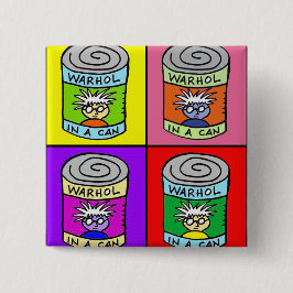 vierkant vierkante button 5,1 cm