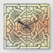 Vierkant Vierkante Klok (Voorkant)