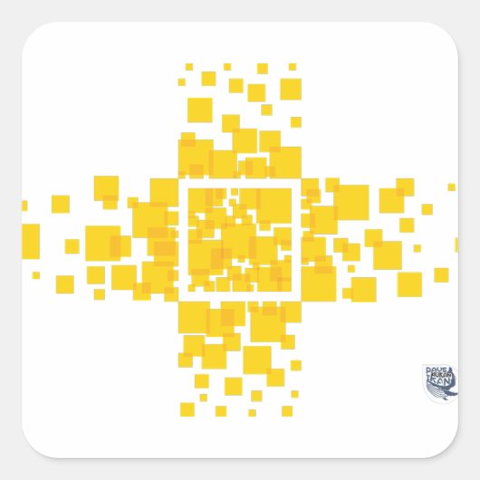 Vierkant Vierkante Sticker (Voorkant)