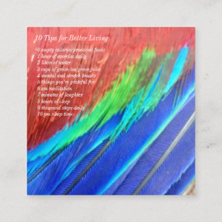 Vierkant Visitekaartje voor en achter