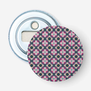 Vierkant vormpatroon button flesopener