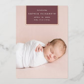 vierkant weg | Aankondiging van de geboorte van Ro (Voorkant)