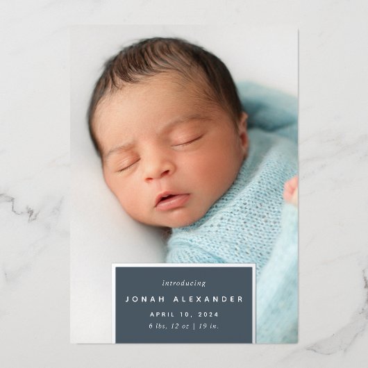 vierkant weg | Aankondiging van de geboorte van zi (Voorkant)