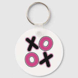 Vierkant XOXO Sleutelhanger