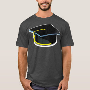 Vierkante academische muts t-shirt