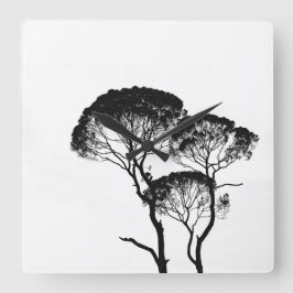 Vierkante acrylwandklok klok