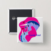 Vierkante Button (Voorkant /achterkant)