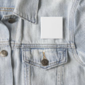 Vierkante Button, 2 inch Button 5,1 Cm (In situ)