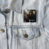 Vierkante Button met Wreckcreation Band-foto (In situ)