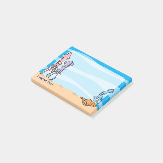 Vierkante Cartoons Post-it® Notes (Schuin)