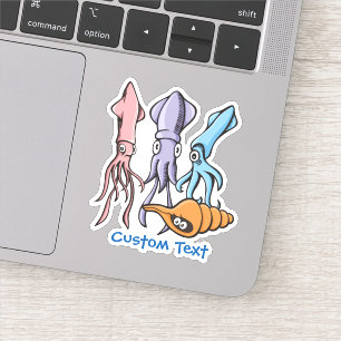 Vierkante Cartoons Sticker