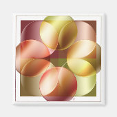 Vierkante cirkels magneet (Voorkant)